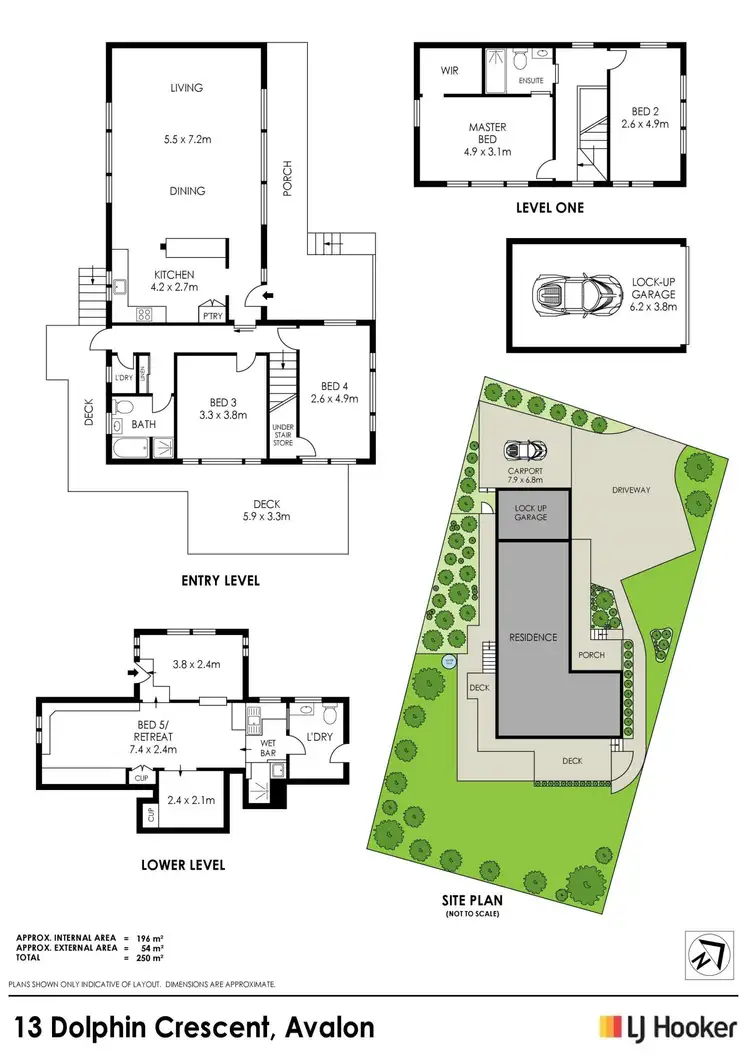 Floorplan of Homely house listing, 13 Dolphin Crescent, Avalon Beach NSW 2107