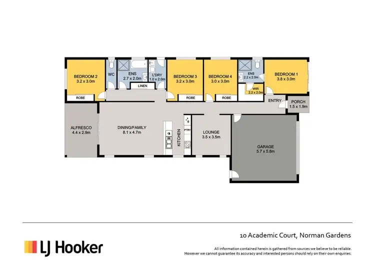 Floorplan of Homely house listing, 10 Academic Court, Norman Gardens QLD 4701