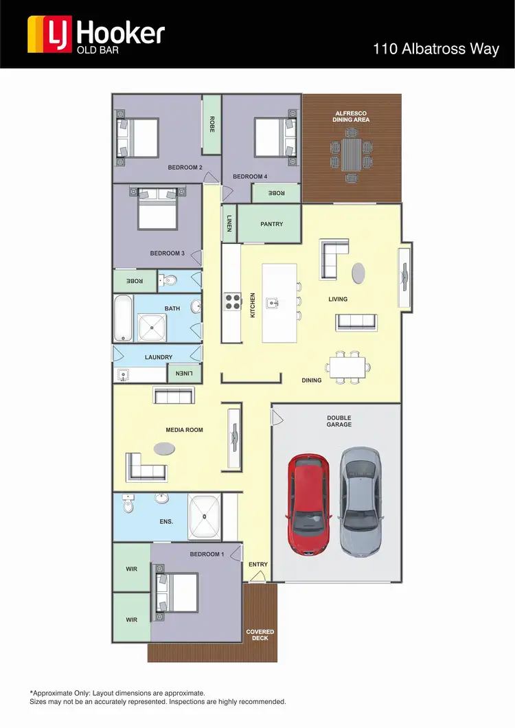 Floorplan of Homely house listing, 110 Albatross Way, Old Bar NSW 2430