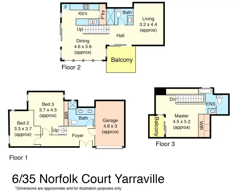 Floorplan of Homely townhouse listing, 6/35 Norfolk Street, Yarraville VIC 3013