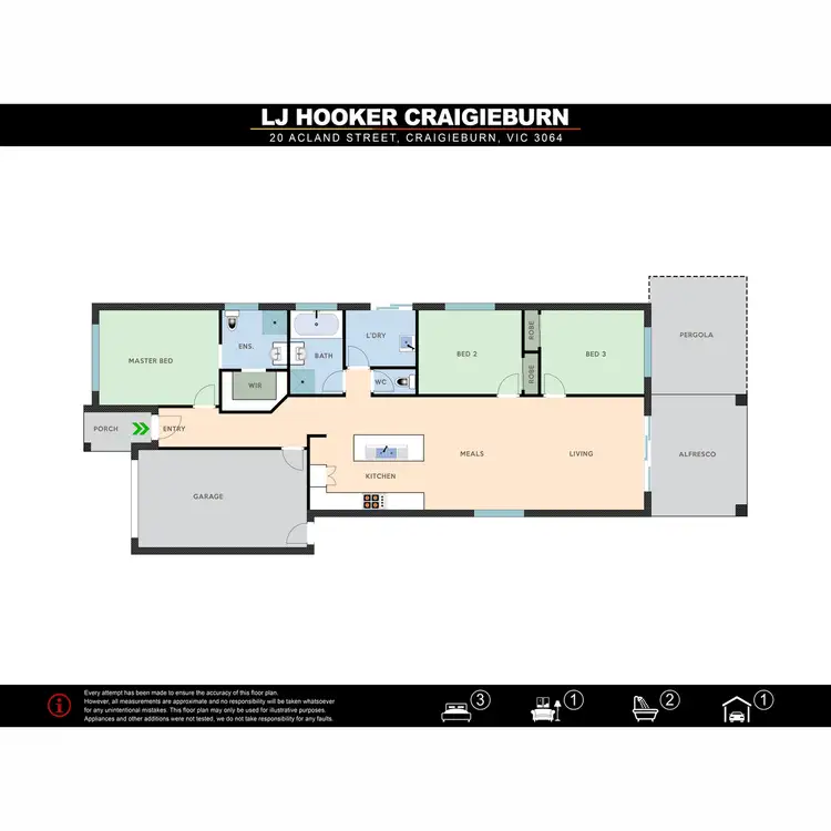 Floorplan of Homely house listing, 20 Acland Street, Craigieburn VIC 3064