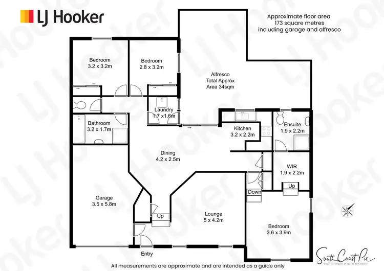 Floorplan of Homely house listing, 6A Jerupa Close, Surf Beach NSW 2536