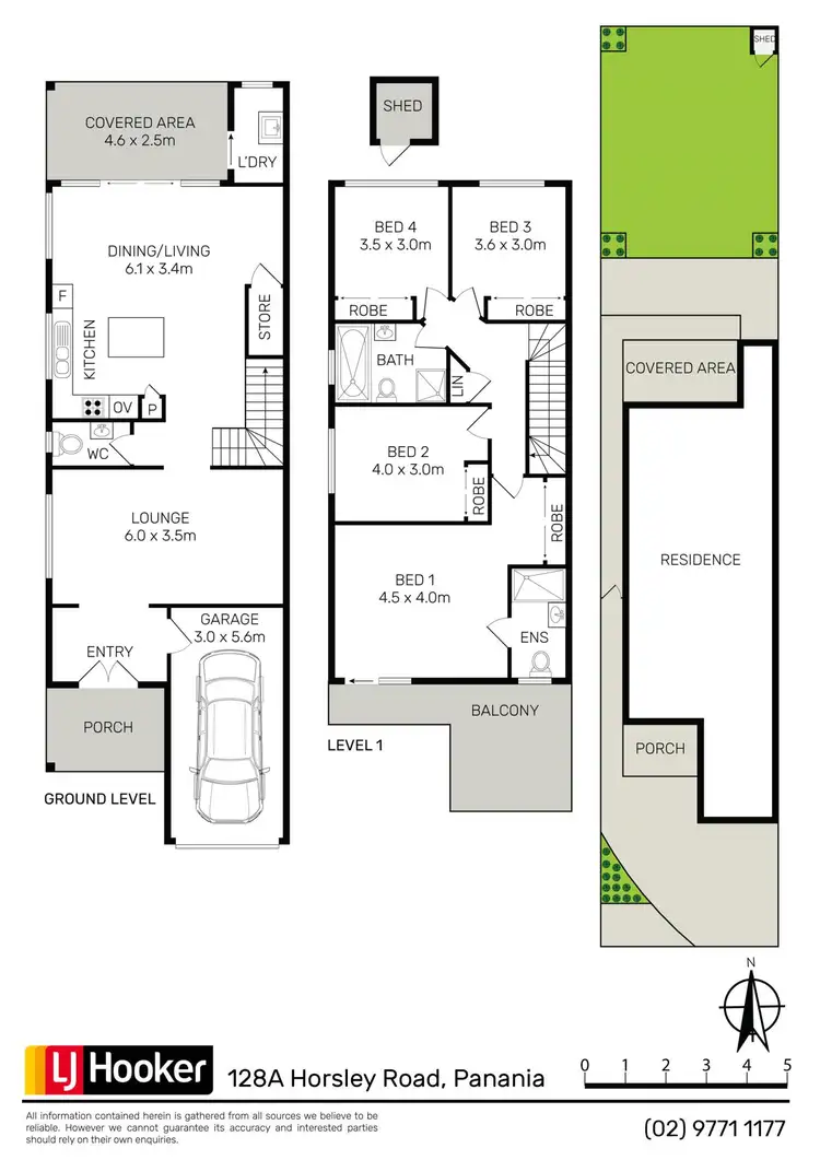Floorplan of Homely semi-detached listing, 128A Horsley Road, Panania NSW 2213