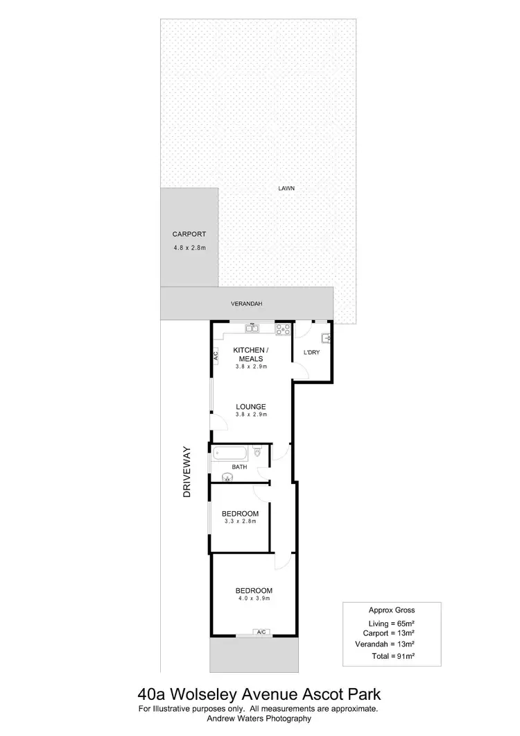 Floorplan of Homely house listing, 40A & 40B Wolseley Terrace, Ascot Park SA 5043