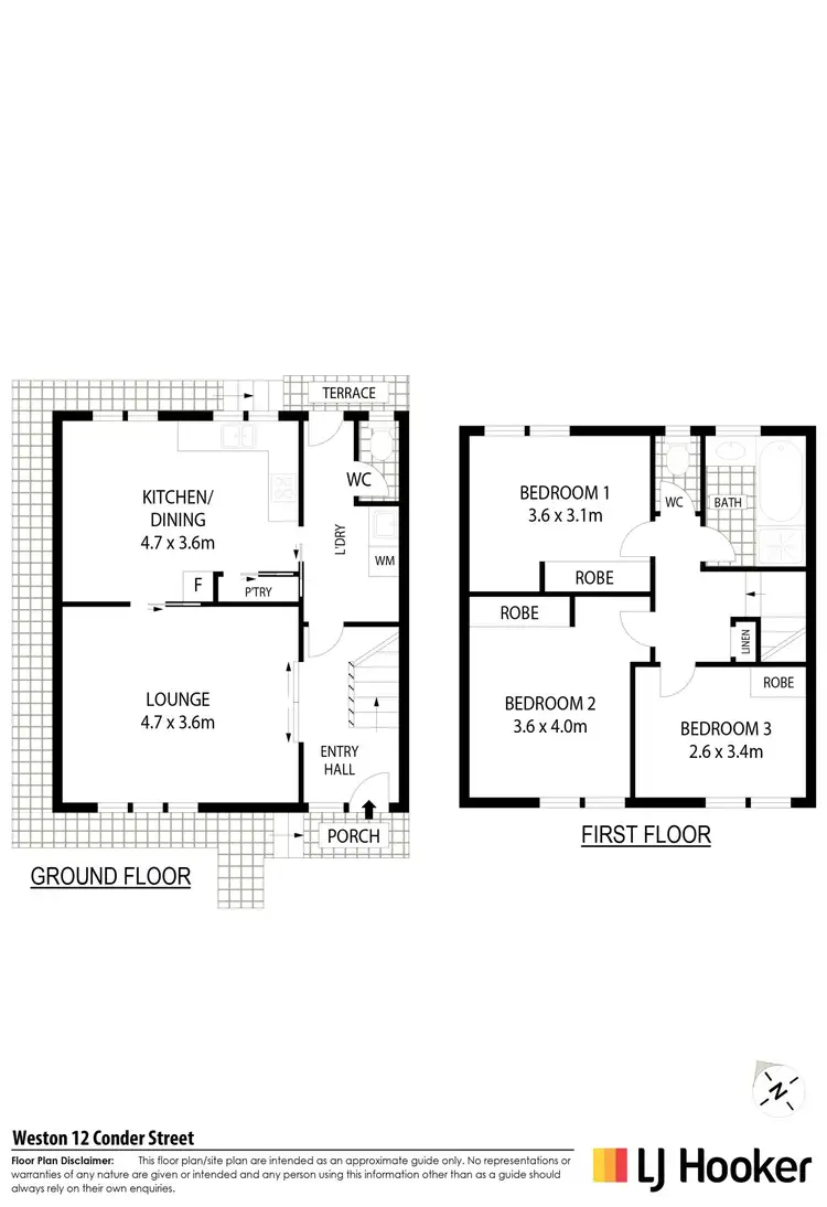 Floorplan of Homely townhouse listing, 12 Conder Street, Weston ACT 2611