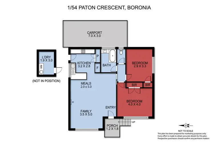 Floorplan of Homely unit listing, 1/54 Paton Crescent, Boronia VIC 3155