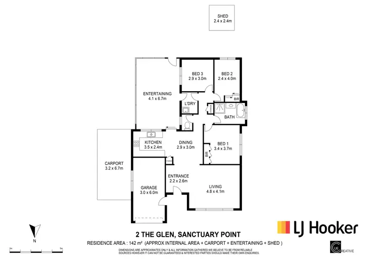 Floorplan of Homely house listing, 2 The Glen, Sanctuary Point NSW 2540