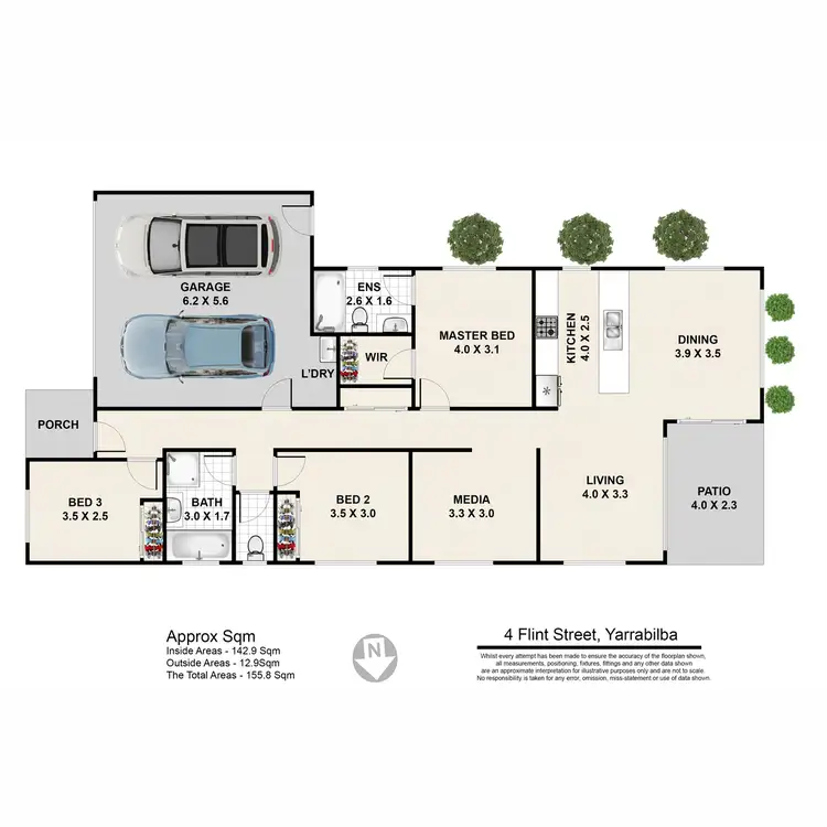 Floorplan of Homely house listing, 4 Flint Street, Yarrabilba QLD 4207