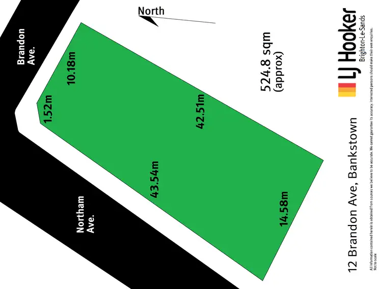 Floorplan of Homely land listing, 12 Brandon Ave, Bankstown NSW 2200