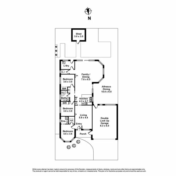 Floorplan of Homely house listing, 9 James Austin Way, Seabrook VIC 3028