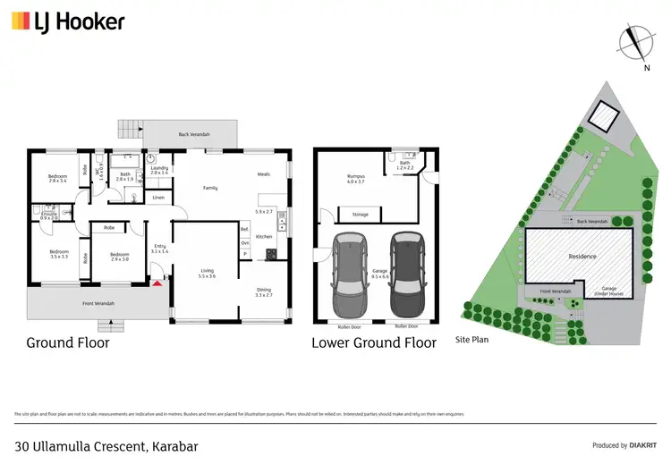 Floorplan of Homely house listing, 30 Ullamulla Crescent, Karabar NSW 2620
