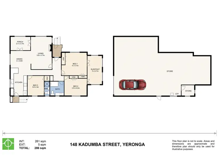 Floorplan of Homely house listing, 148 Kadumba Street, Yeronga QLD 4104