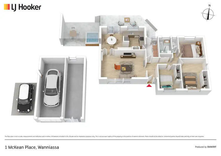 Floorplan of Homely house listing, 1 McKean Place, Wanniassa ACT 2903