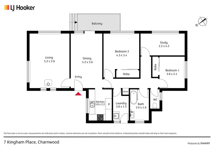 Floorplan of Homely house listing, 7 Kingham Place, Charnwood ACT 2615