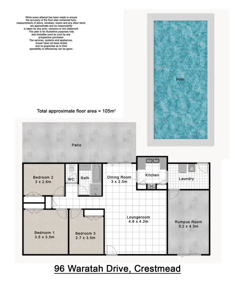 Floorplan of Homely house listing, 96 Waratah Drive, Crestmead QLD 4132