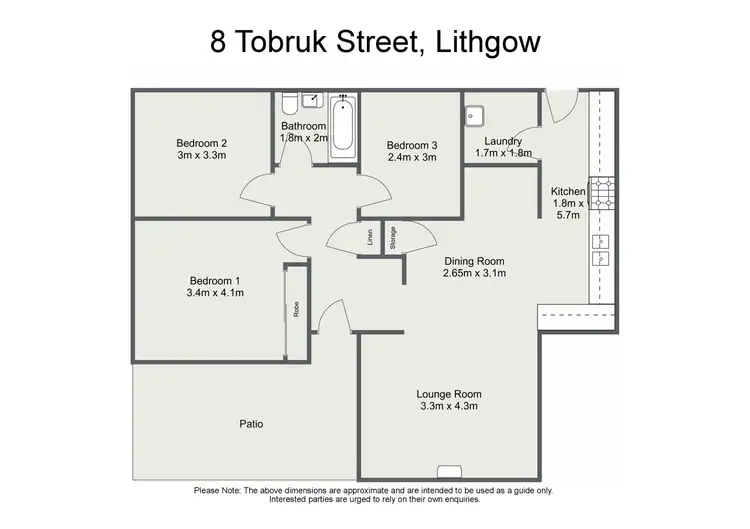Floorplan of Homely house listing, 8 Tobruk Street, Lithgow NSW 2790