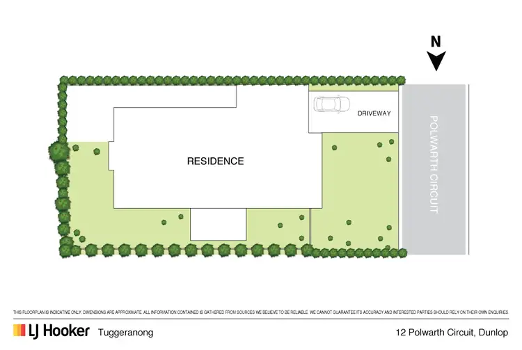 Floorplan of Homely house listing, 12 Polwarth Circuit, Dunlop ACT 2615