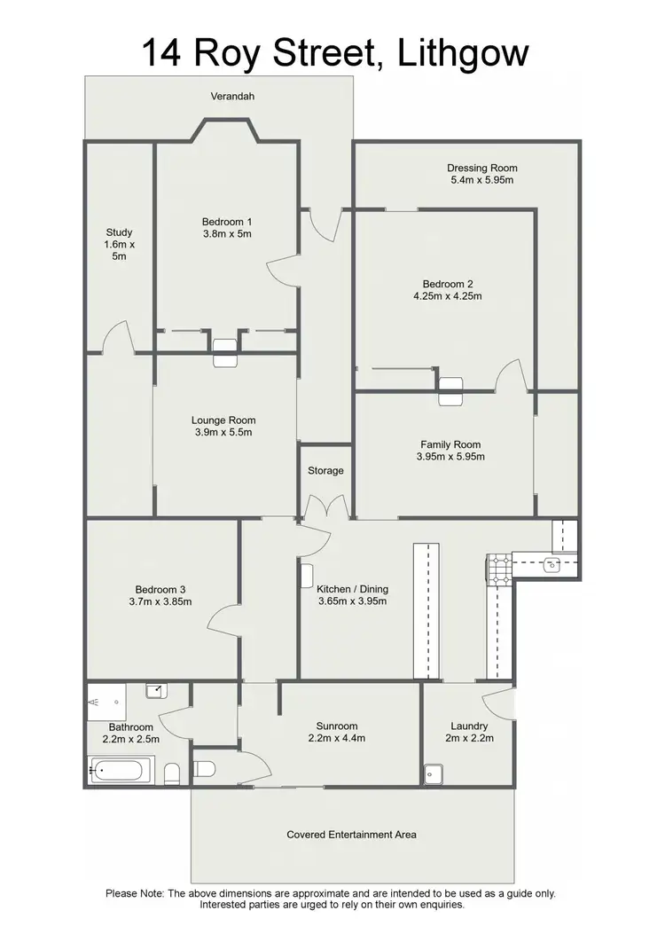 Floorplan of Homely house listing, 14 Roy Street, Lithgow NSW 2790