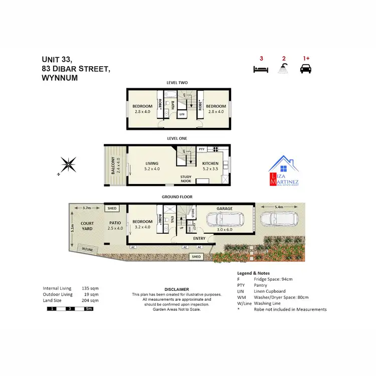 Floorplan of Homely unit listing, 33/83 Dibar Street, Wynnum QLD 4178