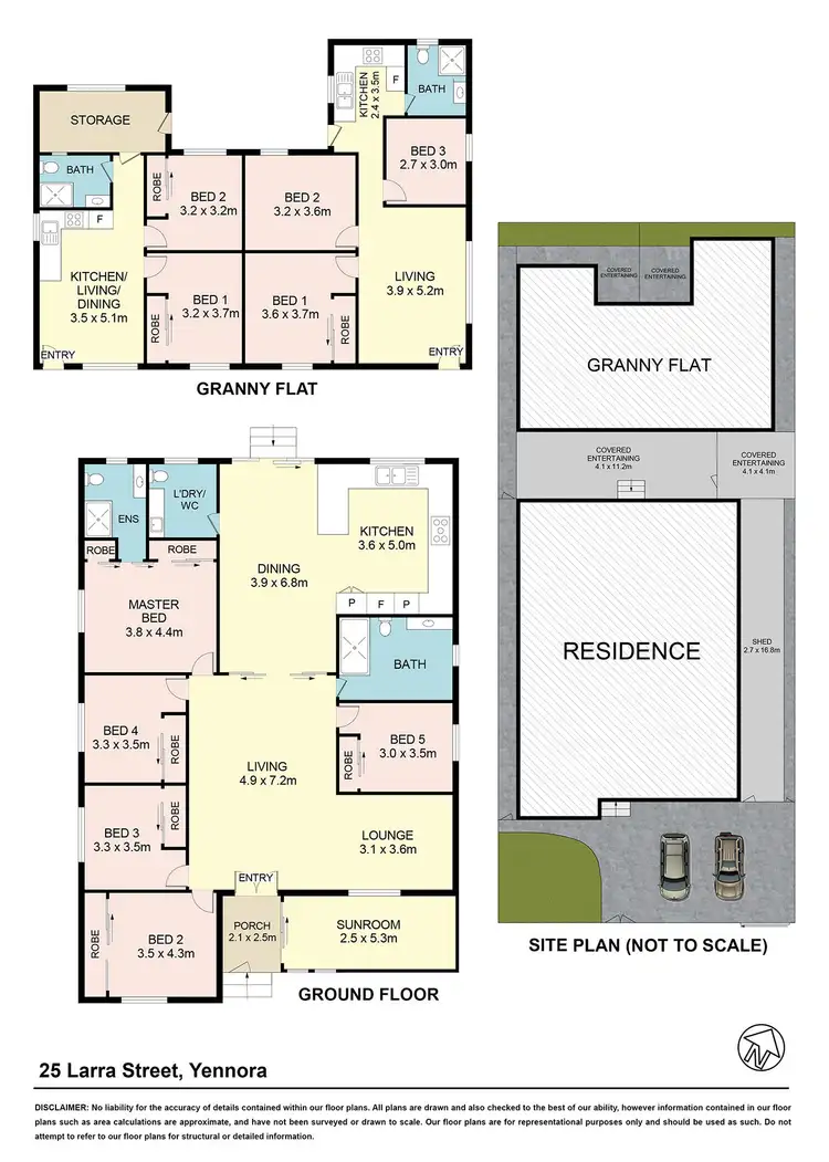 Floorplan of Homely house listing, 25 Larra Street, Yennora NSW 2161