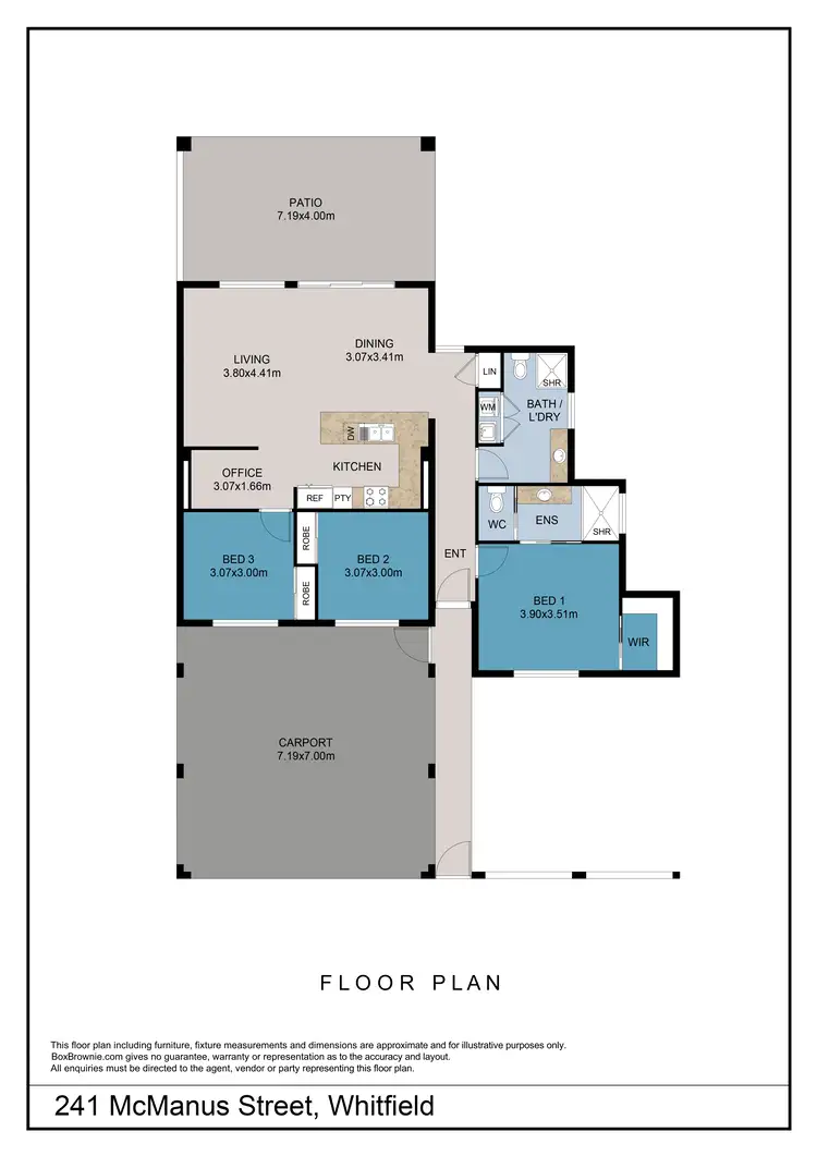 Floorplan of Homely house listing, 241 McManus Street, Whitfield QLD 4870