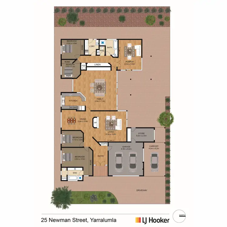 Floorplan of Homely house listing, 25 Newman Street, Yarralumla ACT 2600
