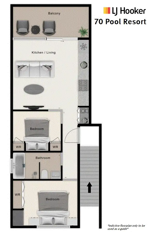 Floorplan of Homely unit listing, 70 Pool/19 St Crispins Avenue, Port Douglas QLD 4877