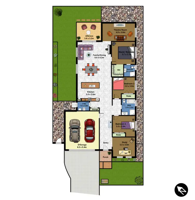 Floorplan of Homely house listing, 25 Rosella Circuit, Gregory Hills NSW 2557