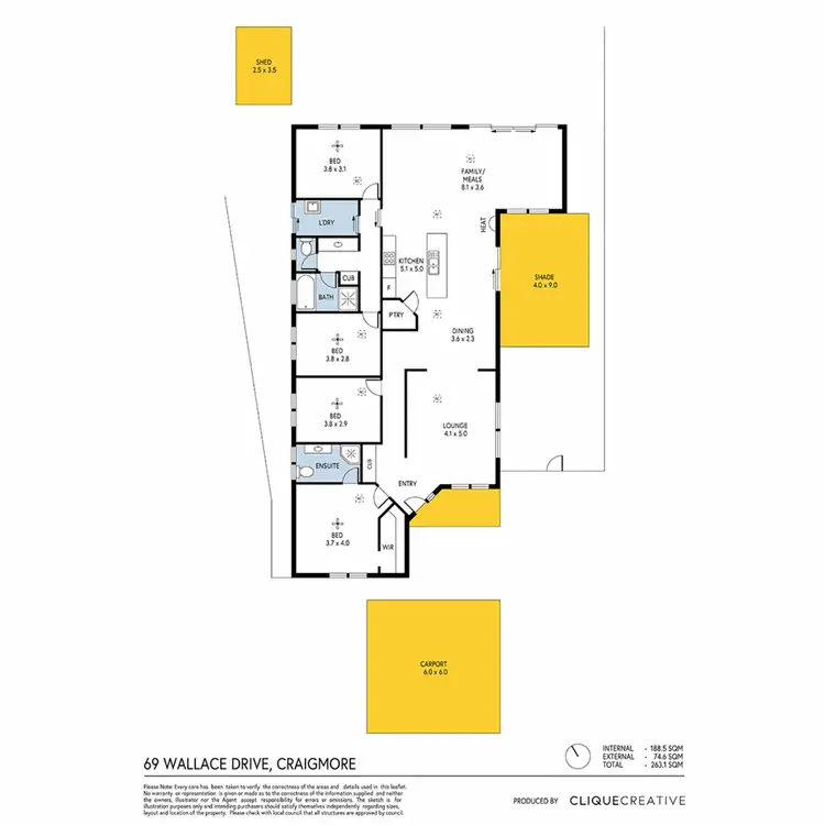 Floorplan of Homely house listing, 69 Wallace Drive, Craigmore SA 5114