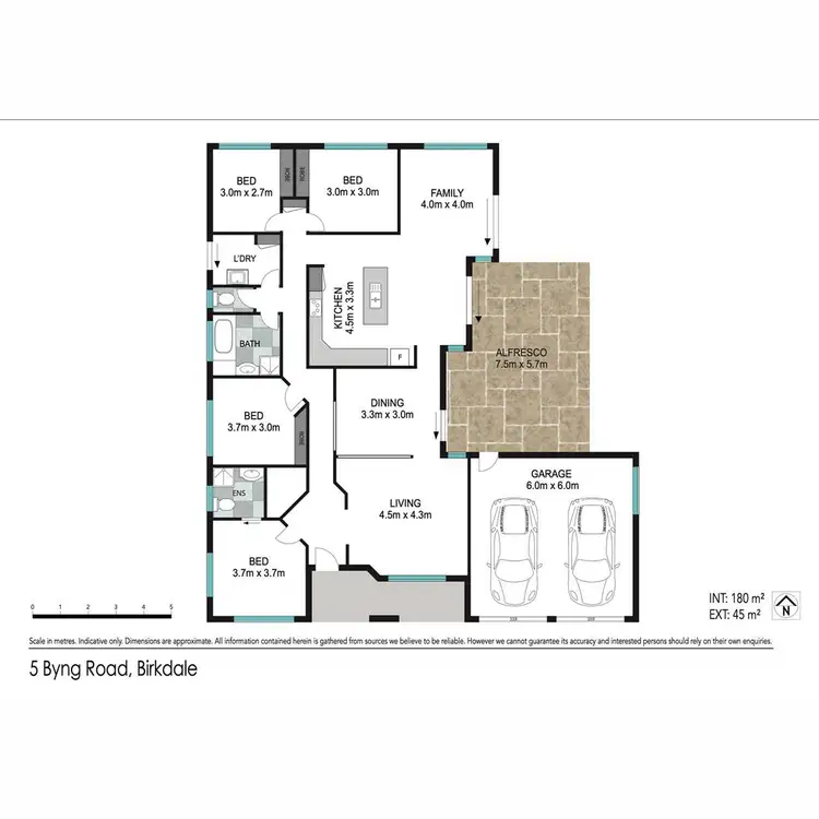 Floorplan of Homely house listing, 5 Byng Road, Birkdale QLD 4159