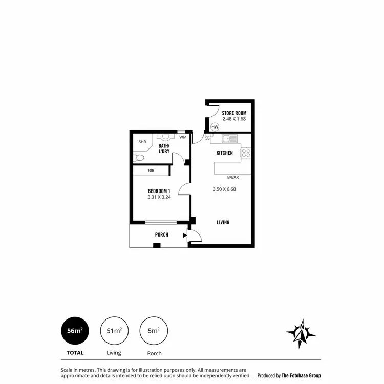 Floorplan of Homely unit listing, 5/122 Seaview Road, Henley Beach South SA 5022