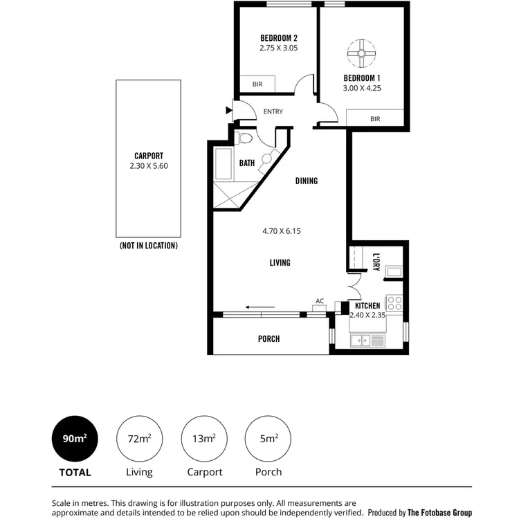 Floorplan of Homely unit listing, 3/1 Amarina Court, Semaphore Park SA 5019