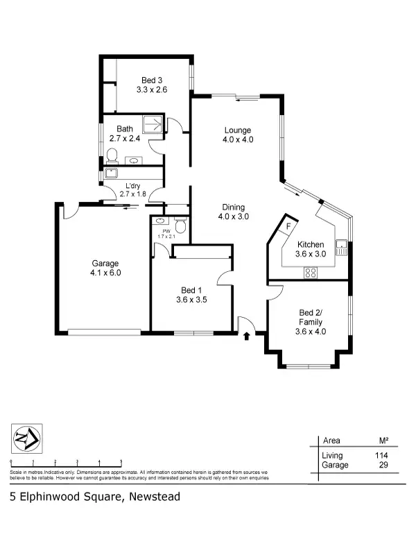 Floorplan of Homely house listing, 5 Elphinwood Square, Newstead TAS 7250