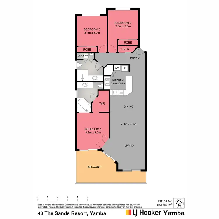 Floorplan of Homely apartment listing, 48/20-21 Pacific Parade, Yamba NSW 2464