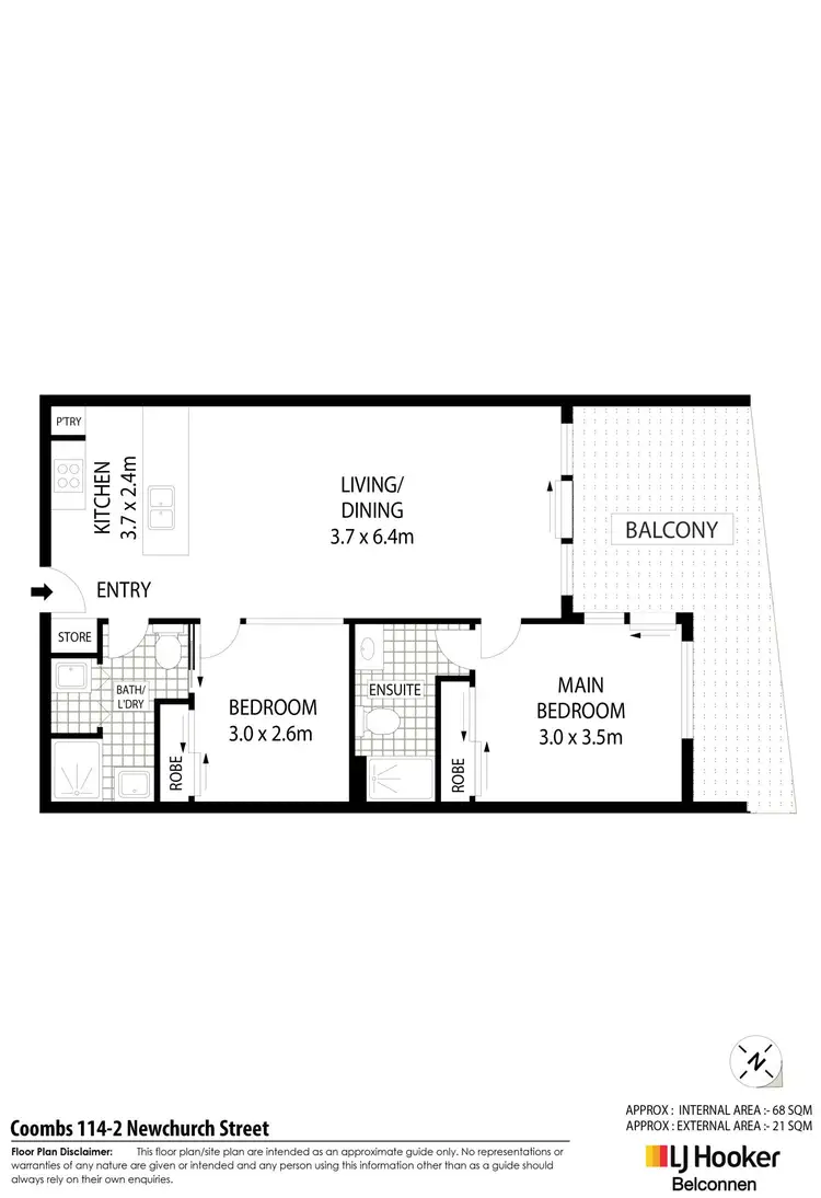 Floorplan of Homely unit listing, 114/2 Newchurch Street, Coombs ACT 2611