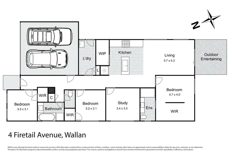 Floorplan of Homely house listing, 4 Firetail Avenue, Wallan VIC 3756
