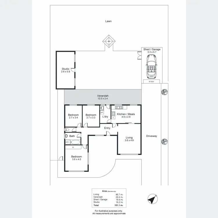 Floorplan of Homely house listing, 13 Carlo Street, Kidman Park SA 5025