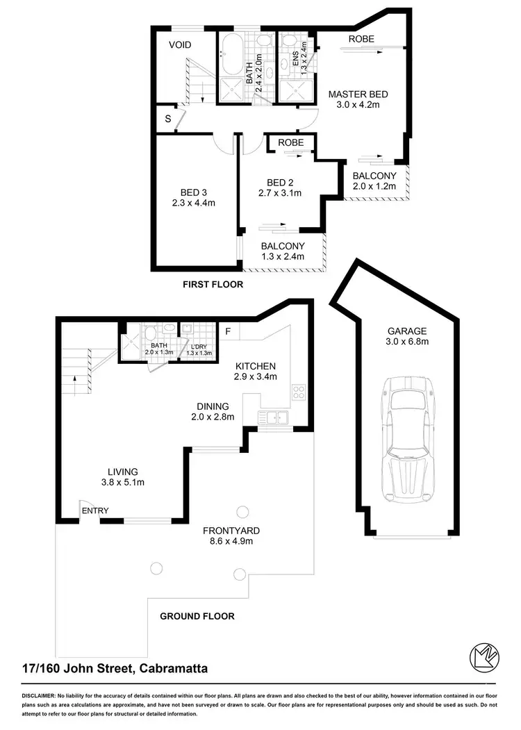 Floorplan of Homely townhouse listing, 17/160-162 John Street, Cabramatta NSW 2166