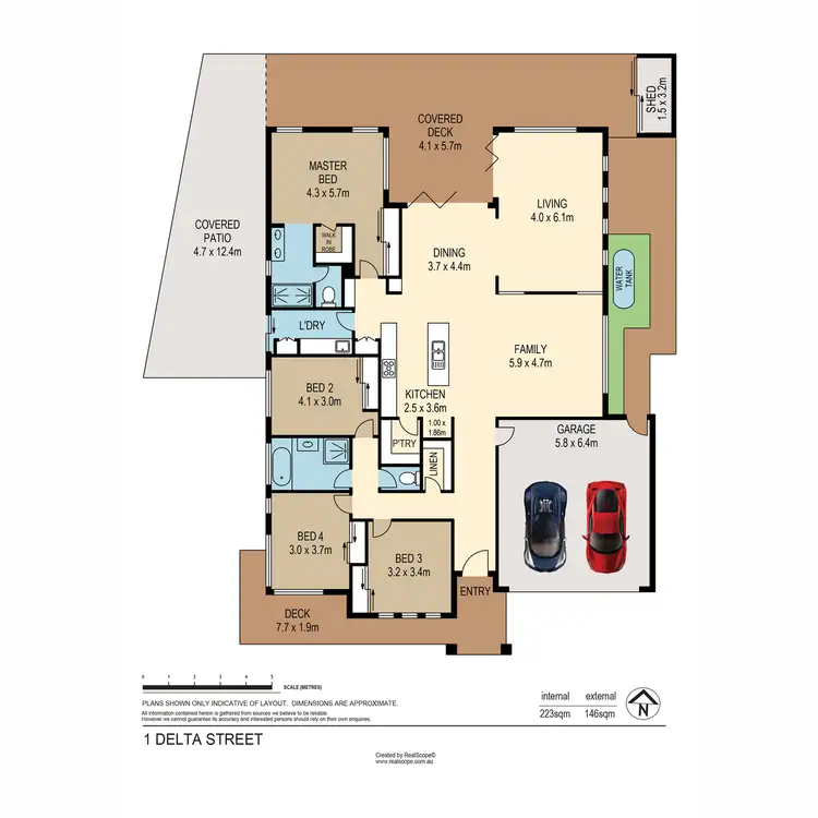 Floorplan of Homely house listing, 1 Delta Street, Eatons Hill QLD 4037