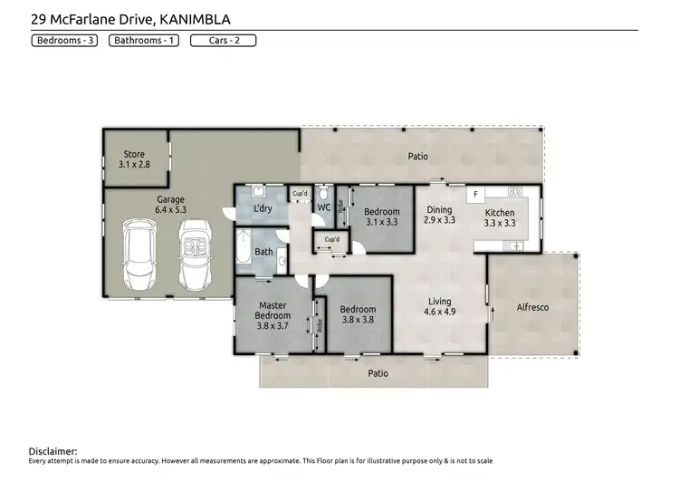 Floorplan of Homely house listing, 29 McFarlane Drive, Kanimbla QLD 4870