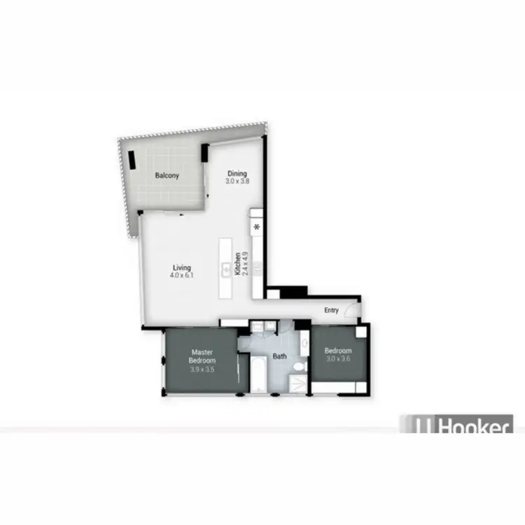 Floorplan of Homely apartment listing, 1001/230 Marine Parade, Labrador QLD 4215