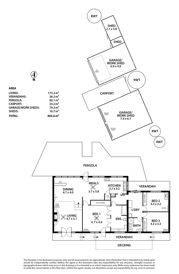 Floorplan of Homely house listing, 43 Wirrinilla Drive, Macclesfield SA 5153