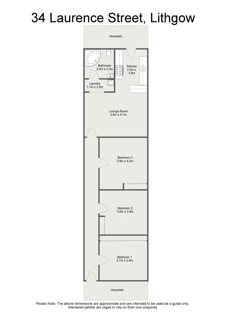 Floorplan of Homely house listing, 34 Laurence Street, Lithgow NSW 2790