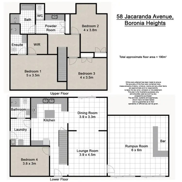 Floorplan of Homely house listing, 58 Jacaranda Avenue, Boronia Heights QLD 4124