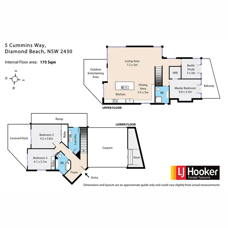 Floorplan of Homely house listing, 5 Cummins Way, Diamond Beach NSW 2430