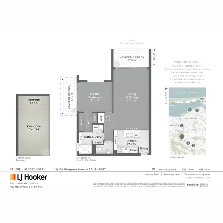 Floorplan of Homely apartment listing, 15/154 Musgrave Avenue, Southport QLD 4215