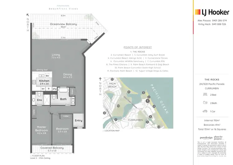 Floorplan of Homely apartment listing, 2H/828 Pacific Parade, Currumbin QLD 4223