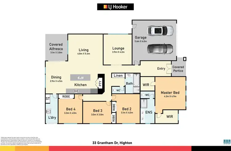 Floorplan of Homely house listing, 33 Grantham Dr, Highton VIC 3216