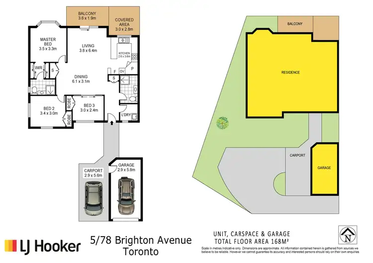 Floorplan of Homely unit listing, 5/78 Brighton Avenue, Toronto NSW 2283