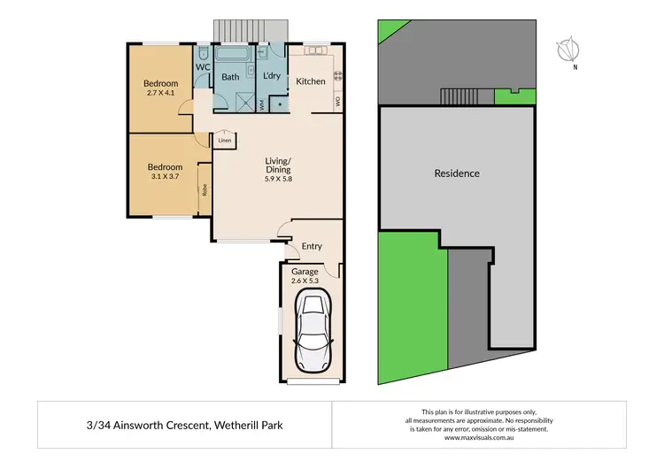 Floorplan of Homely villa listing, 3/34 Ainsworth Crescent, Wetherill Park NSW 2164